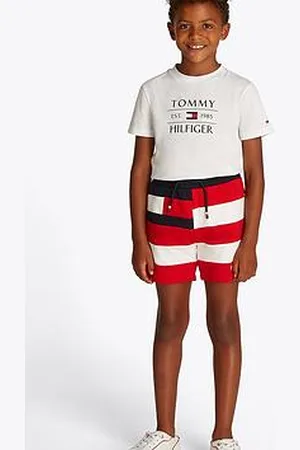 Tommy Hilfiger Boys Flag All Over Stripe Sweatshort