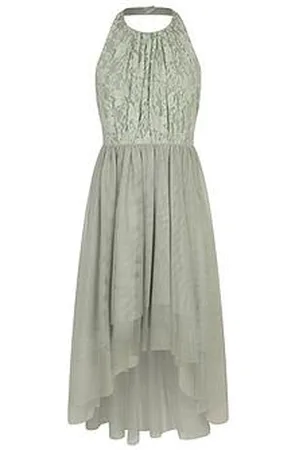 Monsoon Girls Hayley Lace Prom Dress - Sage