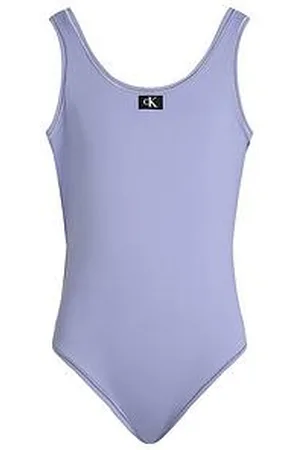 Calvin Klein Girls Ck Monogram Swimsuit
