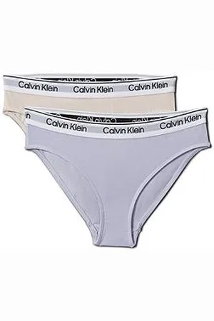 Calvin Klein Girls 2 Pack Modern Cotton Bikini Briefs
