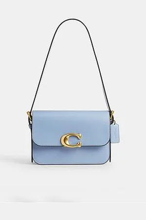 Coach Refined Calf Leather Sage Shoulder Bag