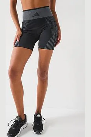 adidas Womens Training Knit 5Inch Bike Shorts - Black