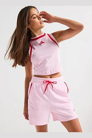 adidas Womens Essentials Colour Pop Crop Tank Top