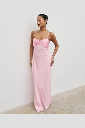 Pretty Lavish Joely Contrast Maxi Dress - Peony