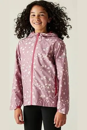 Regatta Printed Lever Ii Kids Waterproof Shell Jacket