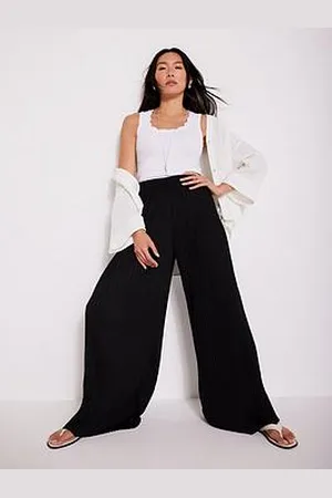 mint&berry Plisse Wide Leg Trousers