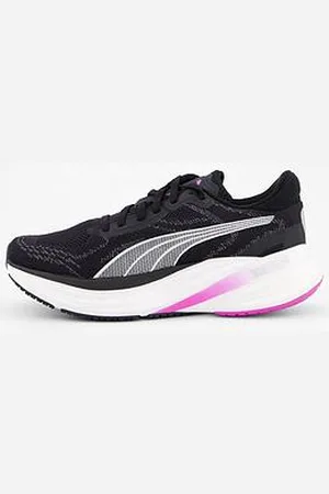 PUMA Womens Running Magnify Nitro 2 Trainers - Black-Pure Magenta