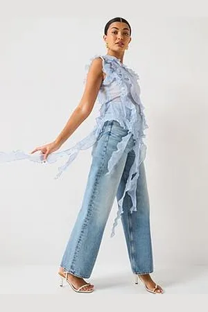 Very One Shoulder Ruffle Top