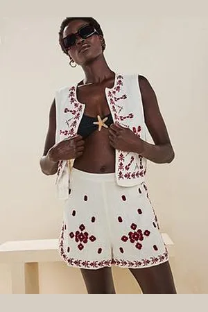 Very Embroidered Waistcoat Co-Ord
