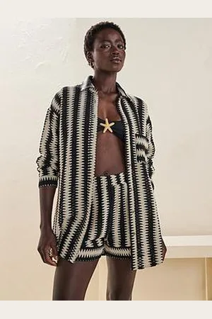 Very Crochet Open Beach Co Ord Shirt