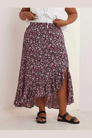 Yours Curve Ruffle Skirt