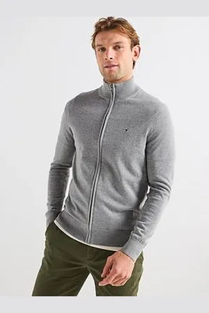 Tommy Hilfiger Essential Cotton Zip Through Knitted Jumper