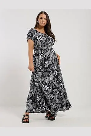 Yours Curve Gypsy Bardot Maxi Dress