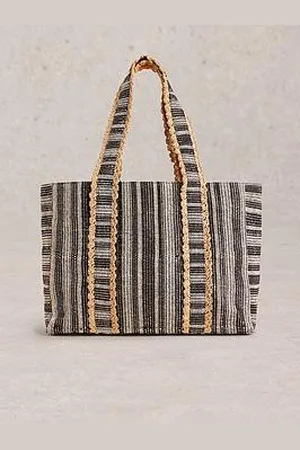 White Stuff Carla Jacquard Tote Bag