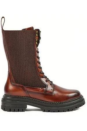 Pod Polly Wide Fit Calf Tan Boot