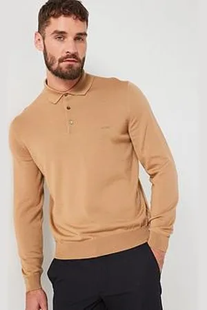HUGO BOSS Bono-L Regular Fit Long Sleeve Knitted Polo