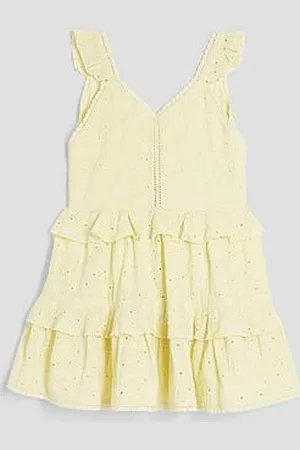River Island Older Girl Tiered Broderie Dress