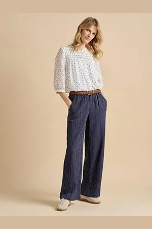 Brakeburn Wide Leg Stripe Trouser