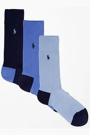 Ralph Lauren 3 Pack Ribbed Soft Touch Crew Socks