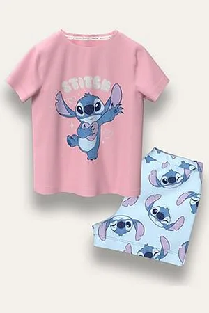 Brand Threads Stitch Girls Short Pyjama Set