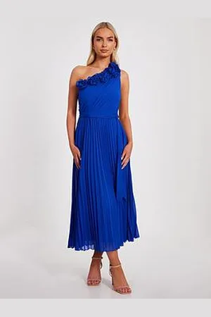 Quiz Royal Blue Chiffon Maxi Dress