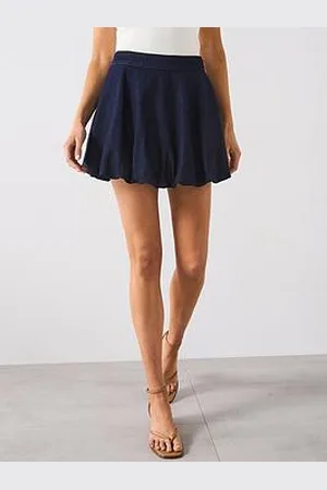 MANGO Denim Puff Ball Skirt