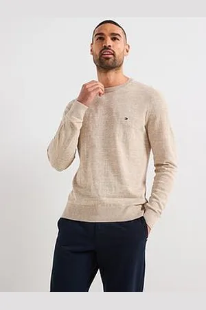 Tommy Hilfiger Cotton Linen Crew Neck Knitted Jumper
