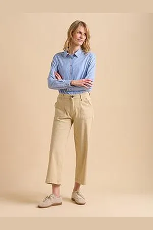 Brakeburn Ankle Crop Wide Leg Trousers