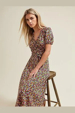 M&Co Petite Jersey Wrap Dress
