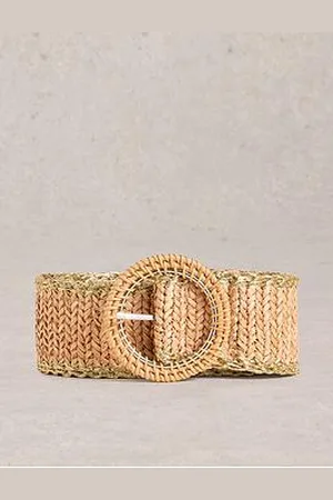 White Stuff Raffia Belt