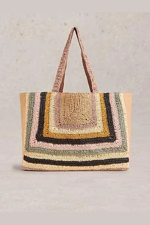 White Stuff Gracie Crochet Tote Bag