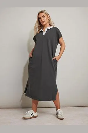 Yours Curve Rugby Collar Dress