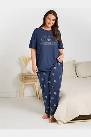 Yours Curve Free Spirit Dreamer Wide Leg Pyjama Set