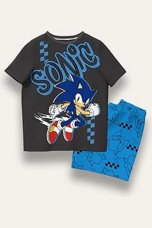 Brand Threads Sonic The Hedgehog Boys Short Pyjama Set