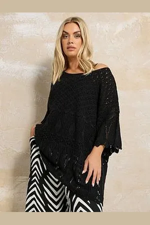 Yours Curve Crochet Panel Tunic