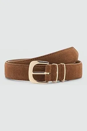 MANGO Suede Belt