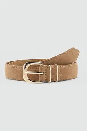 MANGO Suede Belt