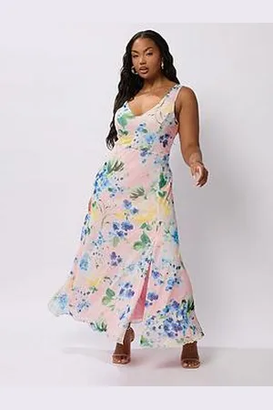 Yours Curve Mesh Sleeveless Maxi Dress