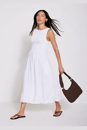 mint&berry Bubble Hem Midi Dress