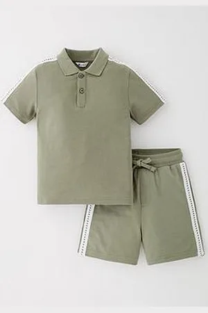 Very Boys Side Crochet Trim T-Shirt And Short Set