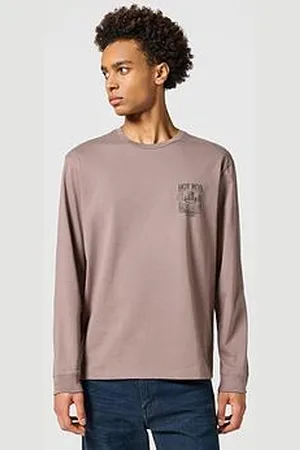 Wrangler Small Sign Off Logo Long Sleeve T-Shirt