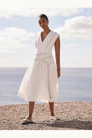mint&berry Trim Detail Extreme Midi Dress