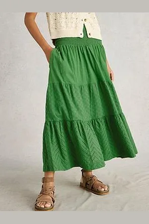 White Stuff Marissa Broderie Maxi Skirt