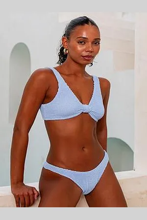 Moda Minx Scrunch Knot Bikini Top - Powder