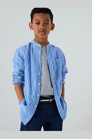Ralph Lauren Boys Long Sleeve Stripe Linen Shirt