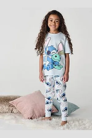 Brand Threads Stitch Girls Long Leg Pyjama Set