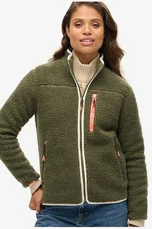 Superdry Outdoor Full Zip Fleece - Olive