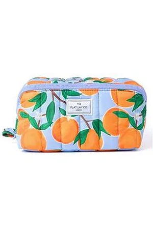 The Flat Lay Co. Marshmallow Flat Lay Makeup Box Bag - Mediterranean Oranges