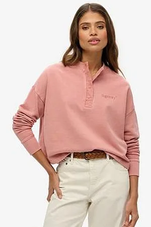 Superdry Embroidered Logo Button Sweatshirt
