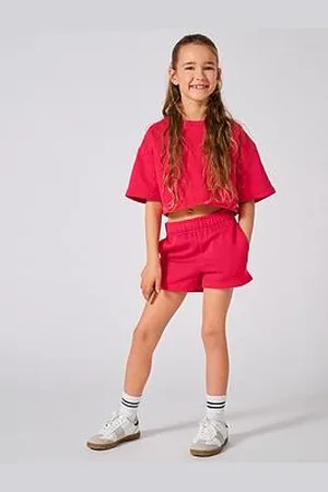 ONLY Girls Short Sleeve Sweat Co-Ord Tshirt